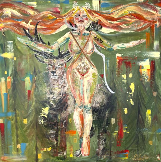 Abstraktes Ölgemälde