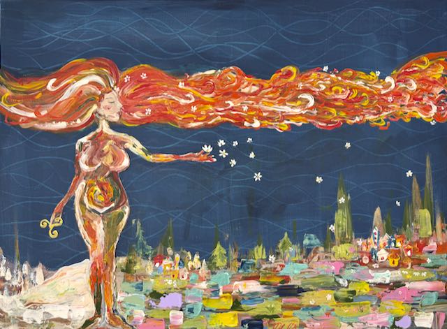 Ölgemälde im Atelier